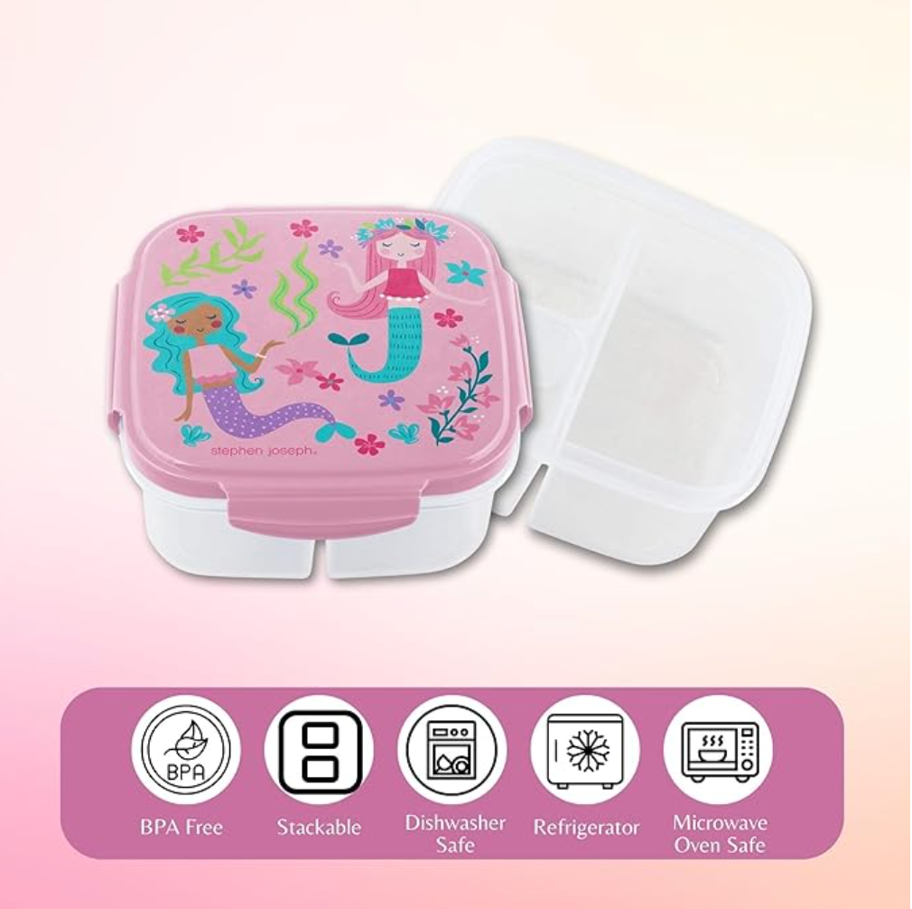 Stephen Joseph Snack Box with Ice Pack - Mermaid