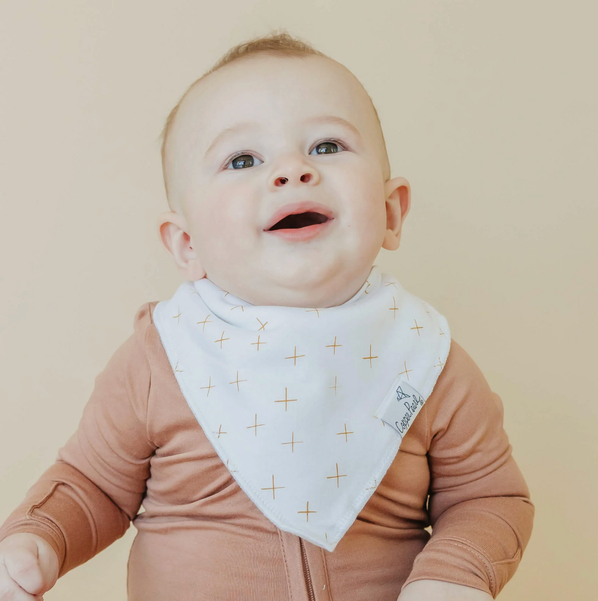Copper Pearl Baby Bandana Bibs - Chip