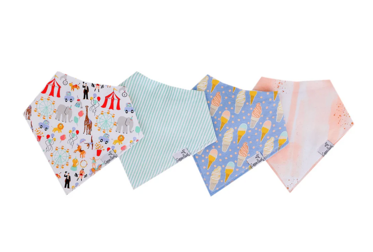 Copper Pearl Baby Bandana Bibs - Bailey