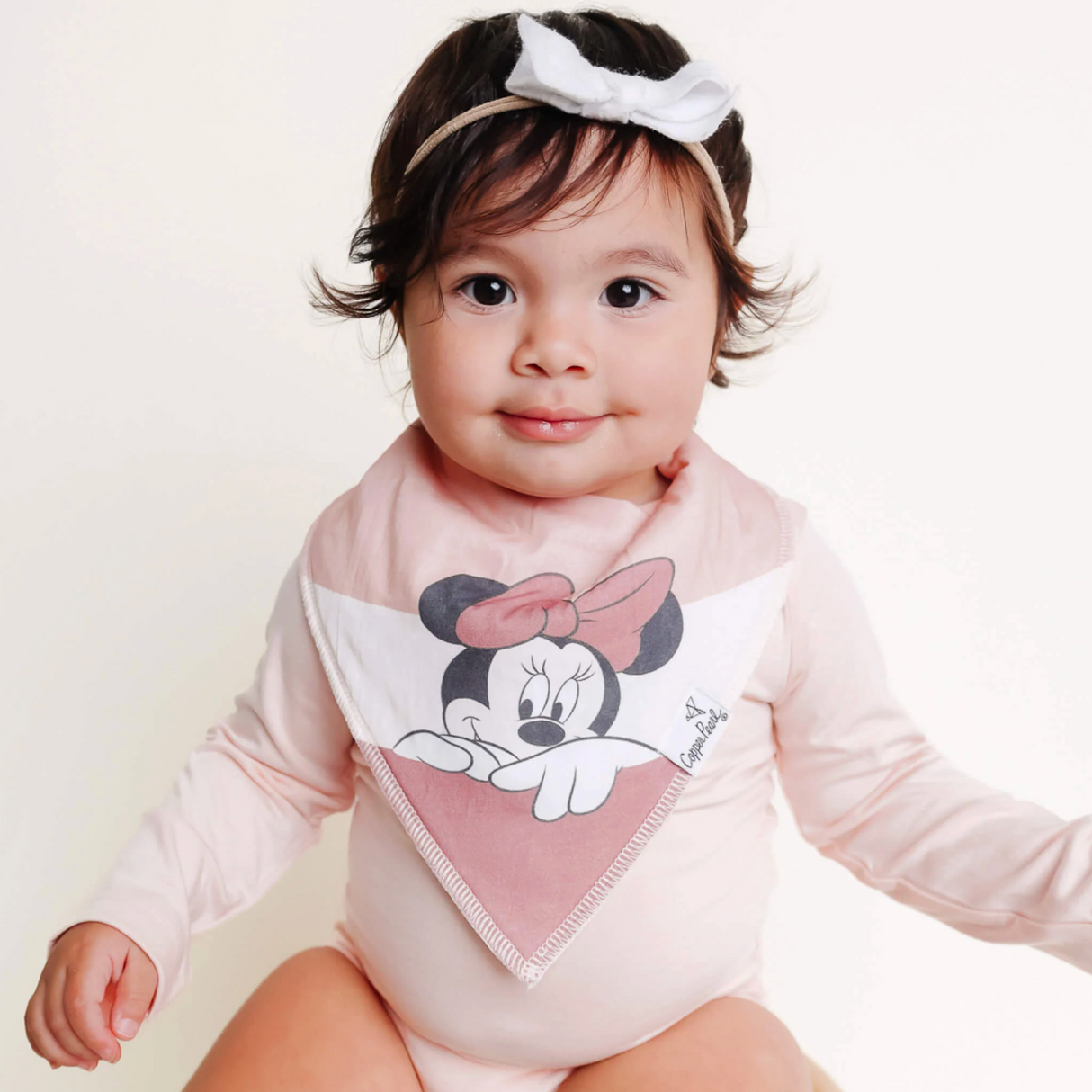 Copper Pearl Baby Bandana Bibs - Minnie Mouse