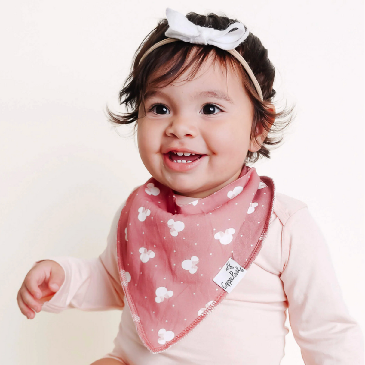 Copper Pearl Baby Bandana Bibs - Minnie Mouse