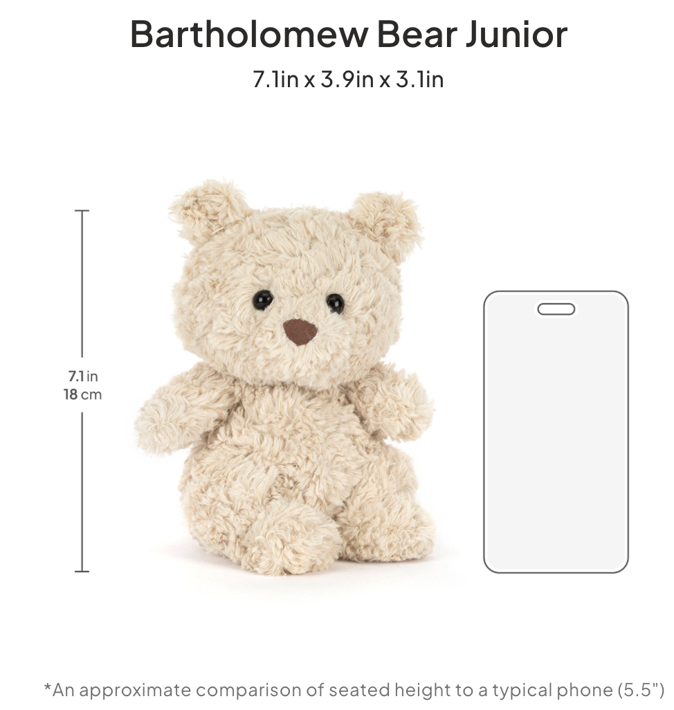 Jellycat Bartholomew Bear Junior
