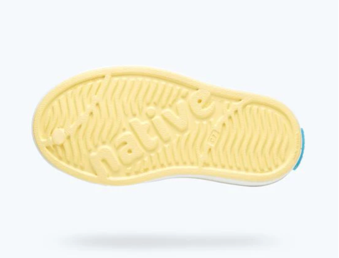 Native Jefferson Shoes - Gone Banana Yellow/ Shell White