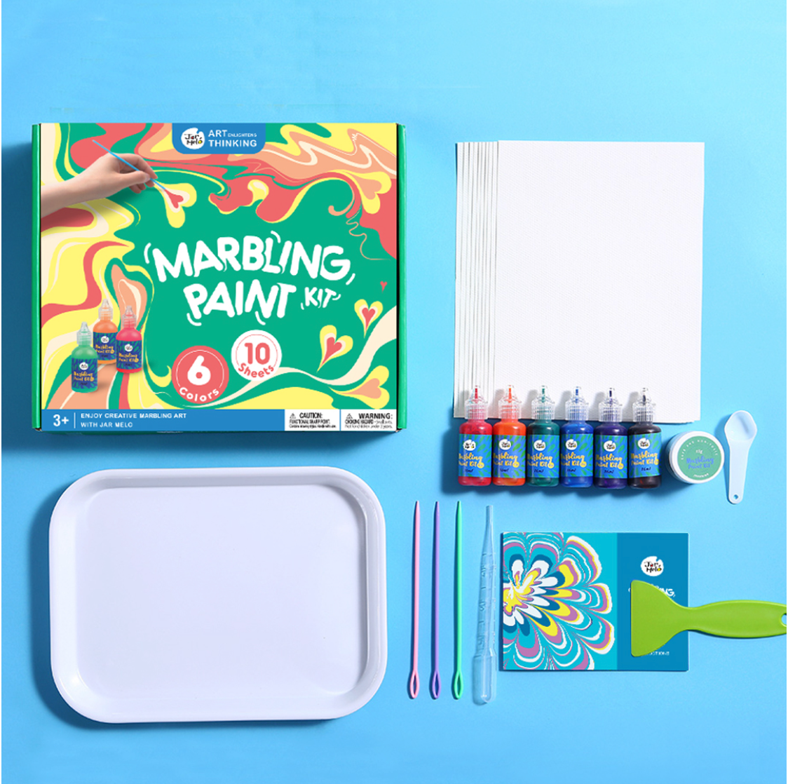 Jar Meló Marbling Paint Kit - 6 Colors