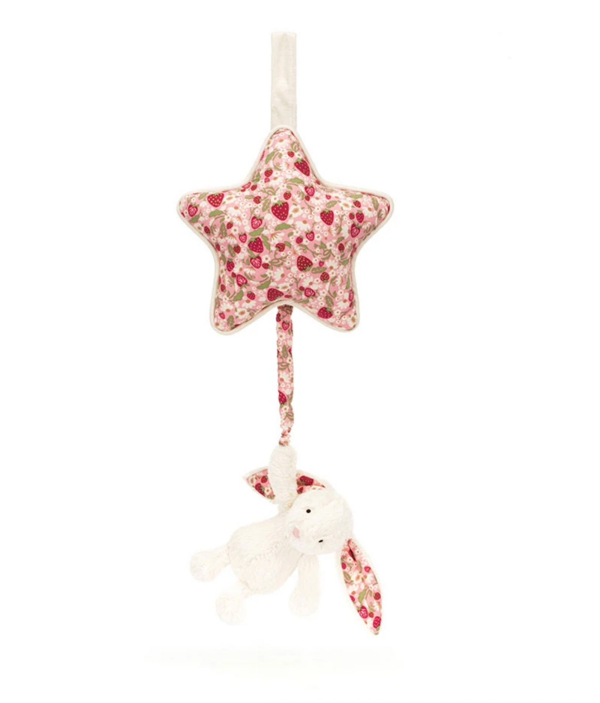 Jellycat Blossom Cream Bunny 'Berry' Musical Pull