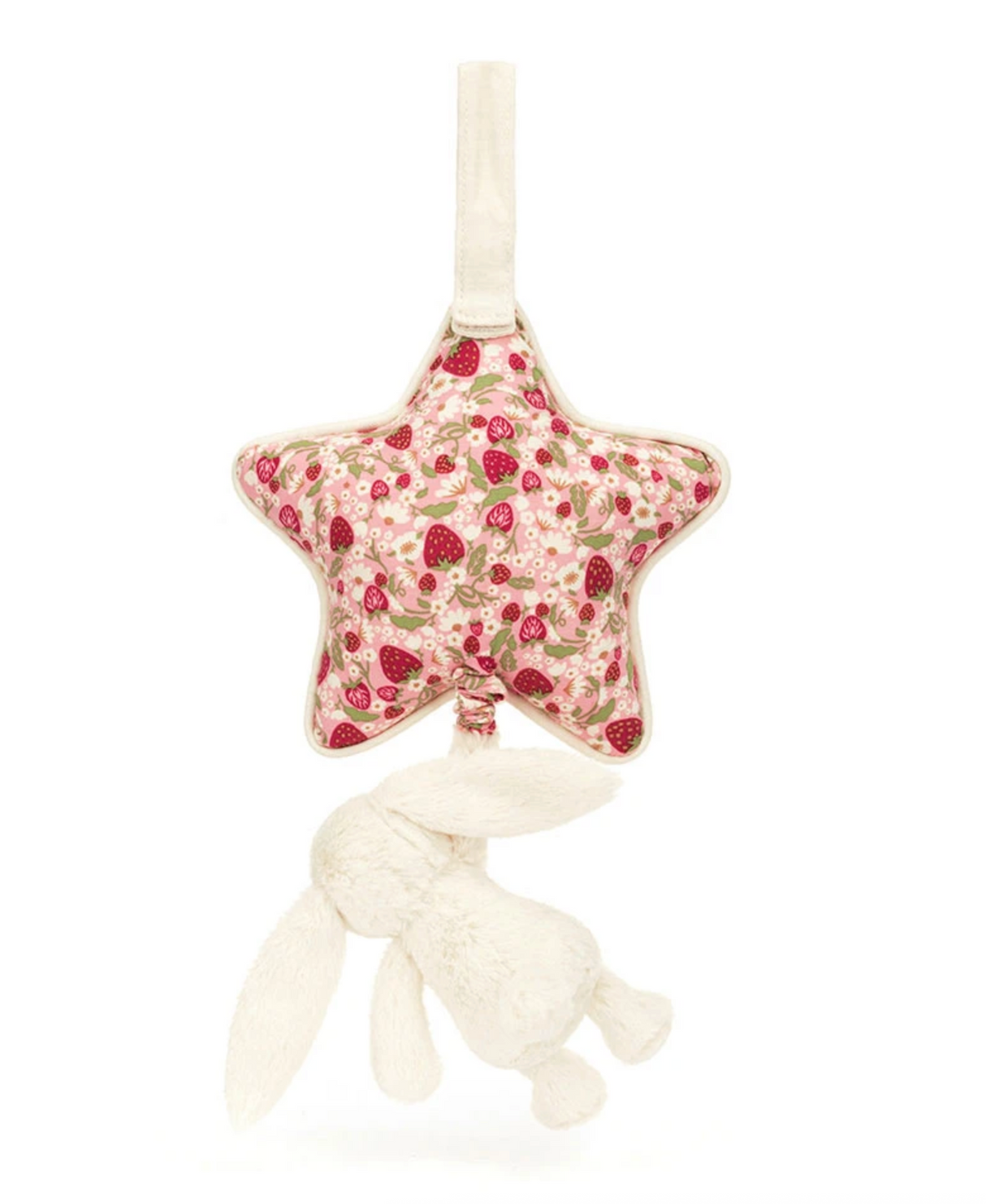 Jellycat Blossom Cream Bunny 'Berry' Musical Pull