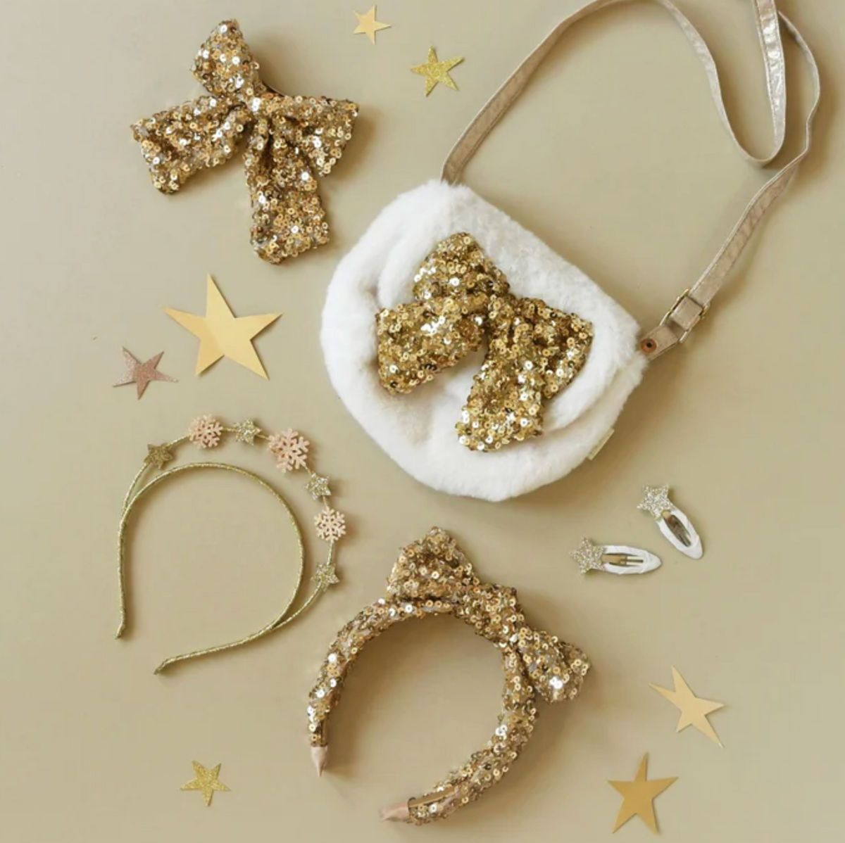 Rockahula Bedazzle Sequin Bow Clip