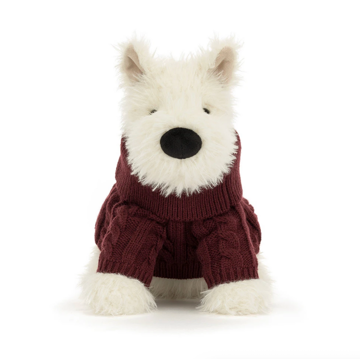 Jellycat Munro Scottie Dog Winter Jumper Outfit