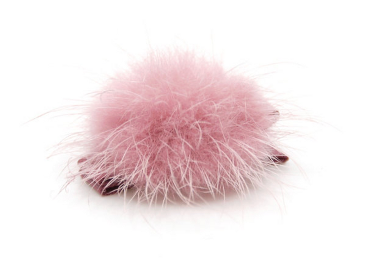 Olilia Small Puff Hair Clip - Rosy Mauve