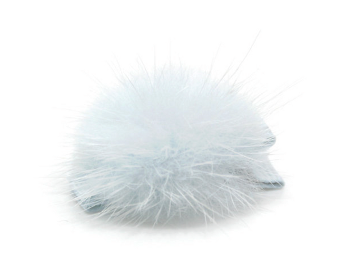 Olilia Small Puff Hair Clip - Blue Vapor