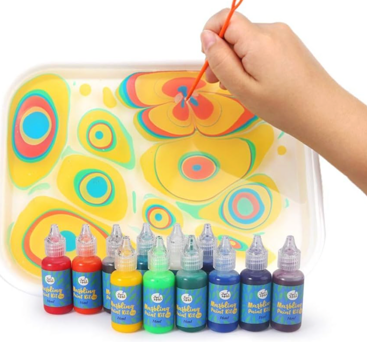 Jar Meló Marbling Paint Kit - 12 Colors