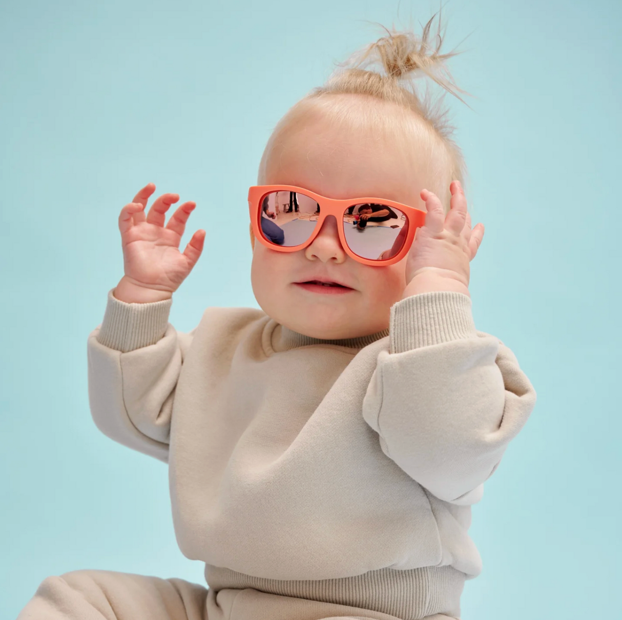 Babiators Polarized Navigator Sunglasses - Perfectly Papaya