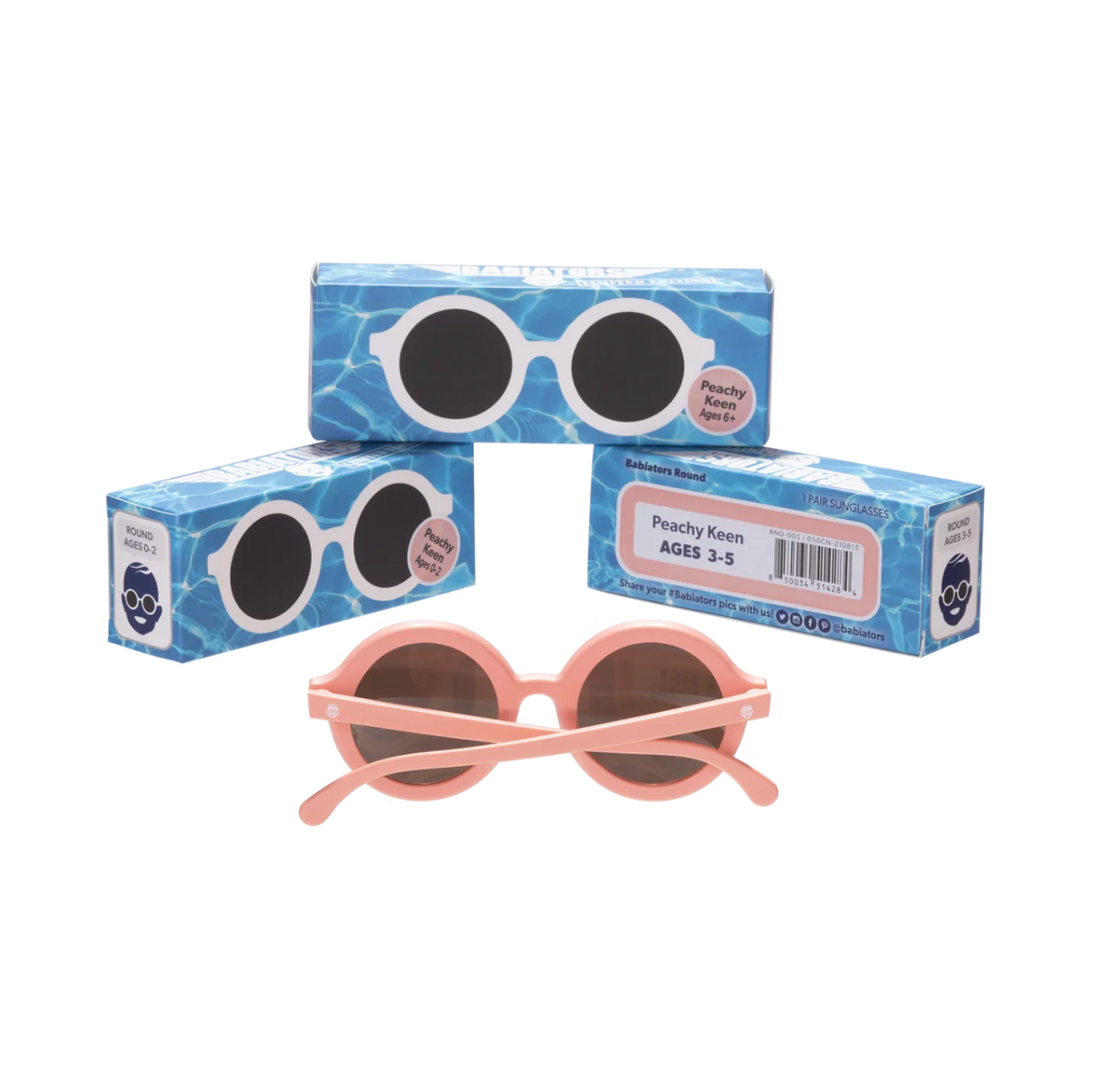 Babiators Non-Polarized Euro Round Sunglasses - Peachy Keen (6Y+)