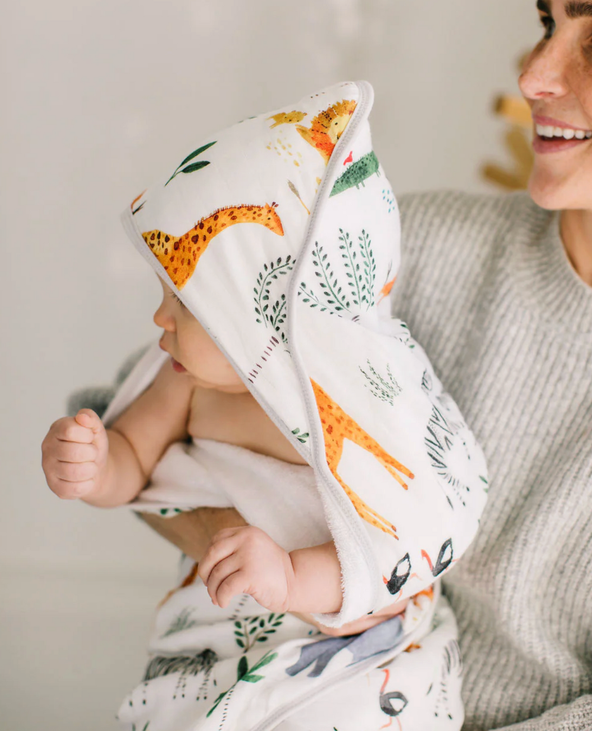 Loulou Lollipop Hooded Towel Set - Safari Jungle