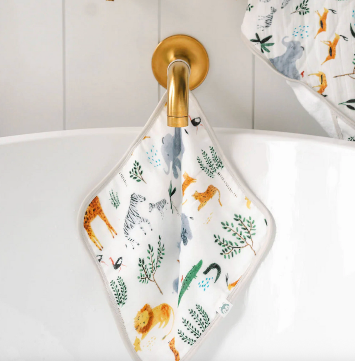 Loulou Lollipop Hooded Towel Set - Safari Jungle