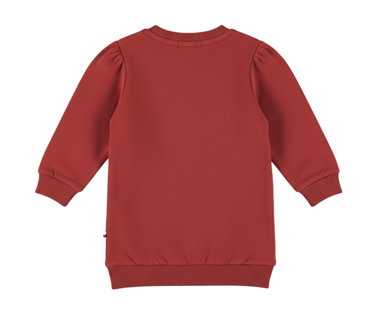 Dirkje Girls’ Jumper Dress - Red, Lollipop, Hairband with Hearts