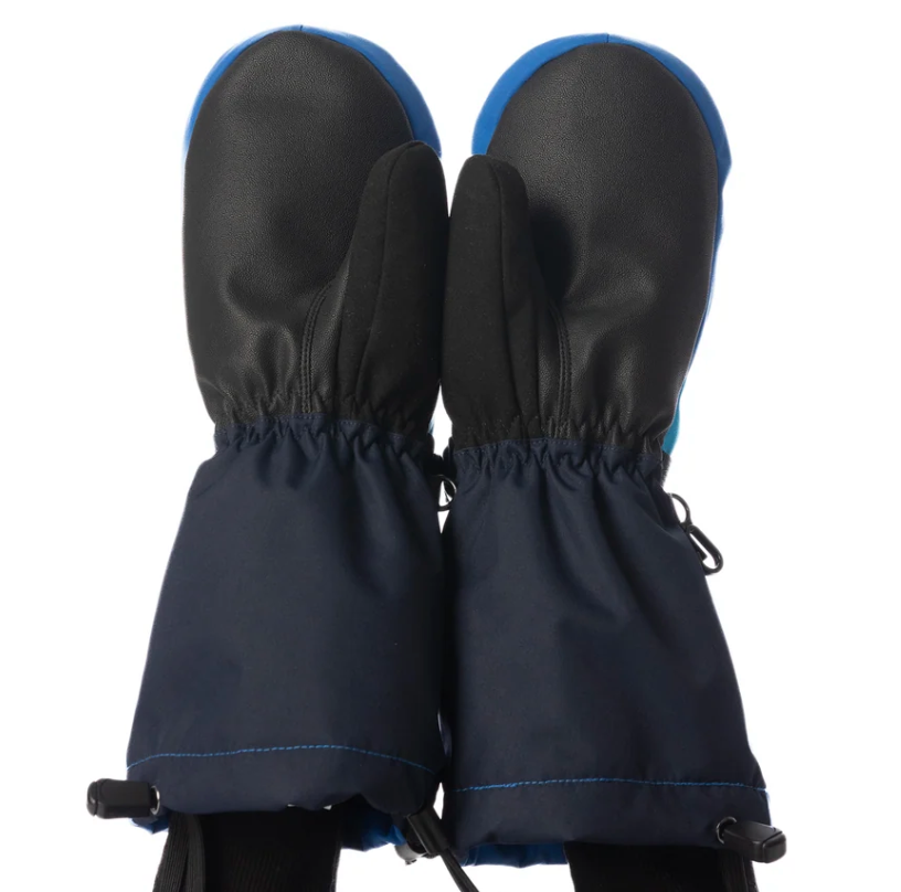 Deux Par Deux Winter Mittens - Teknik Dark Blue