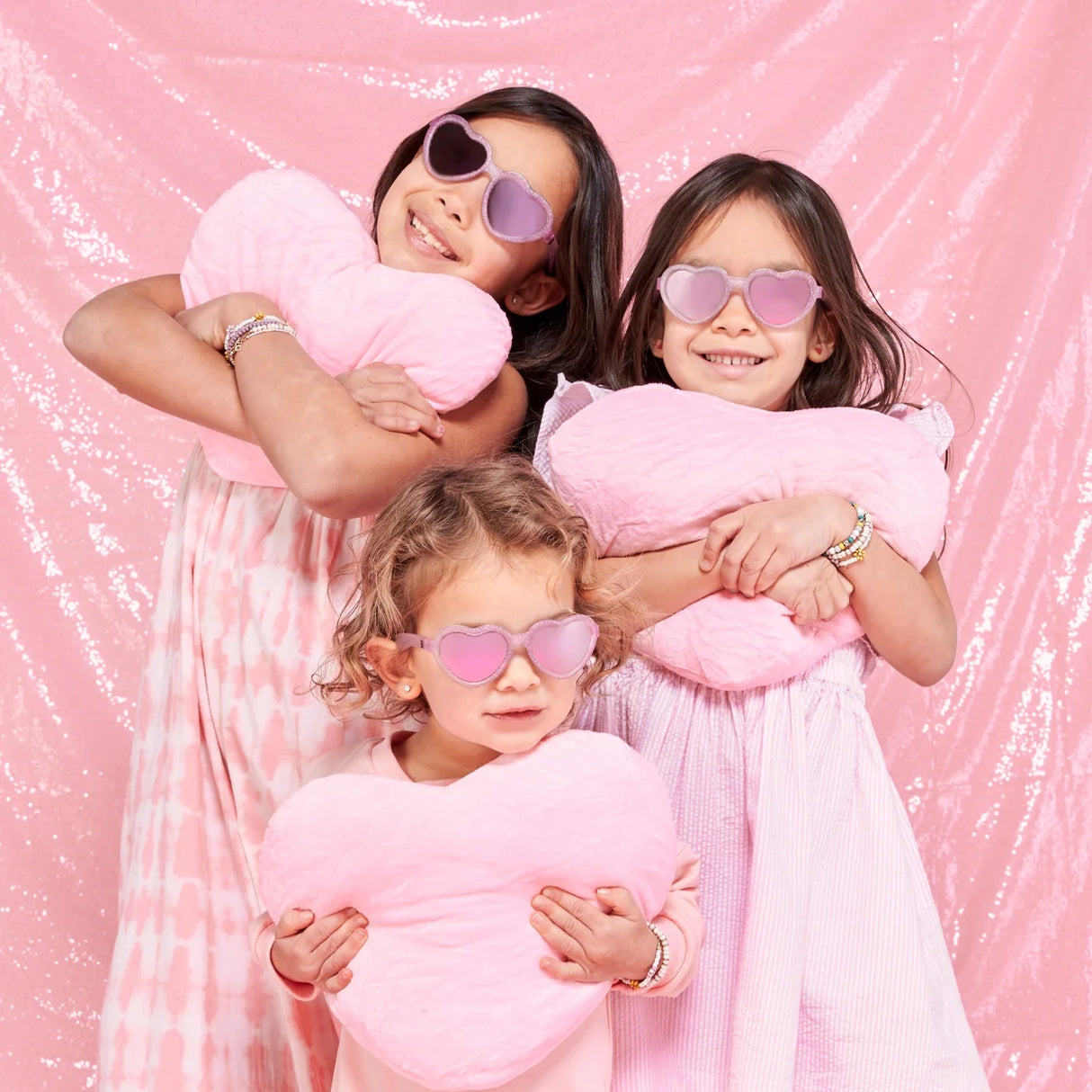 Babiators Non-Polarized Mirrored Heart Sunglasses - Sparkle Squad