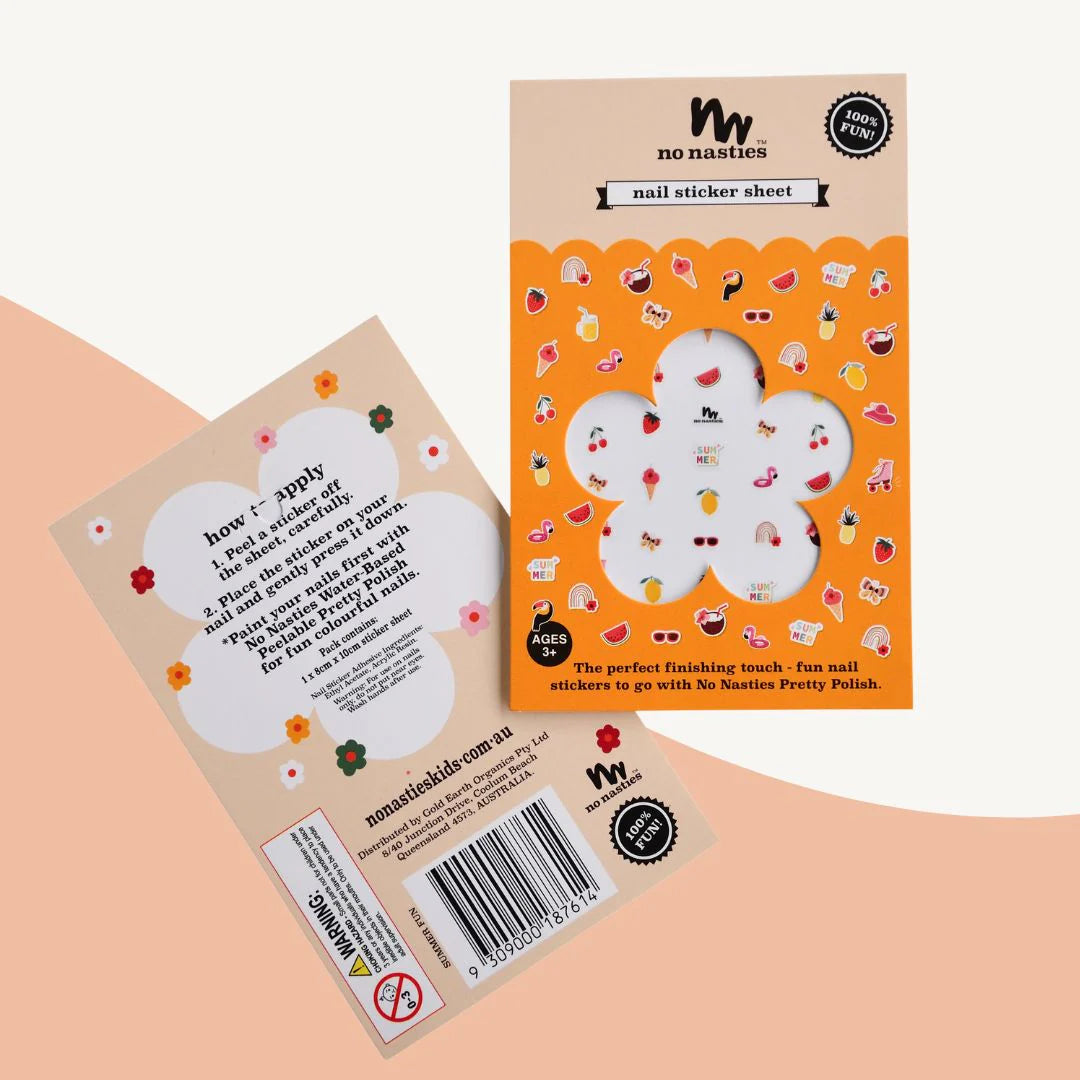 No Nasties Nail Stickers - Summer Fun