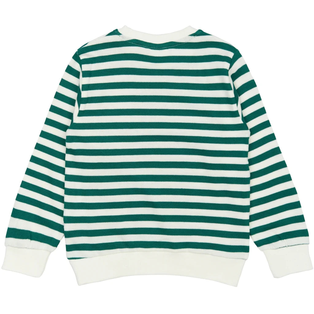 The New STPer Sweatshirt - Alpine Green Striped