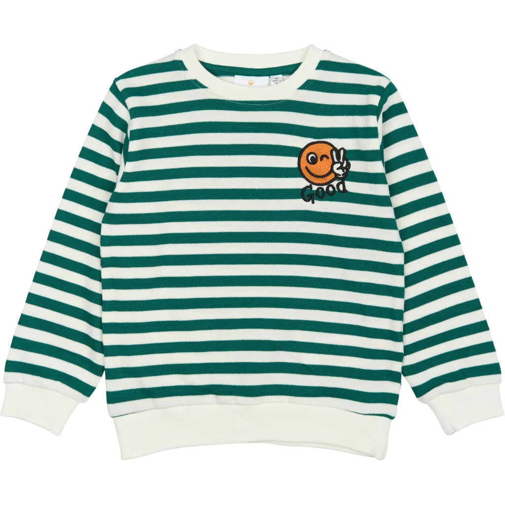 The New STPer Sweatshirt - Alpine Green Striped