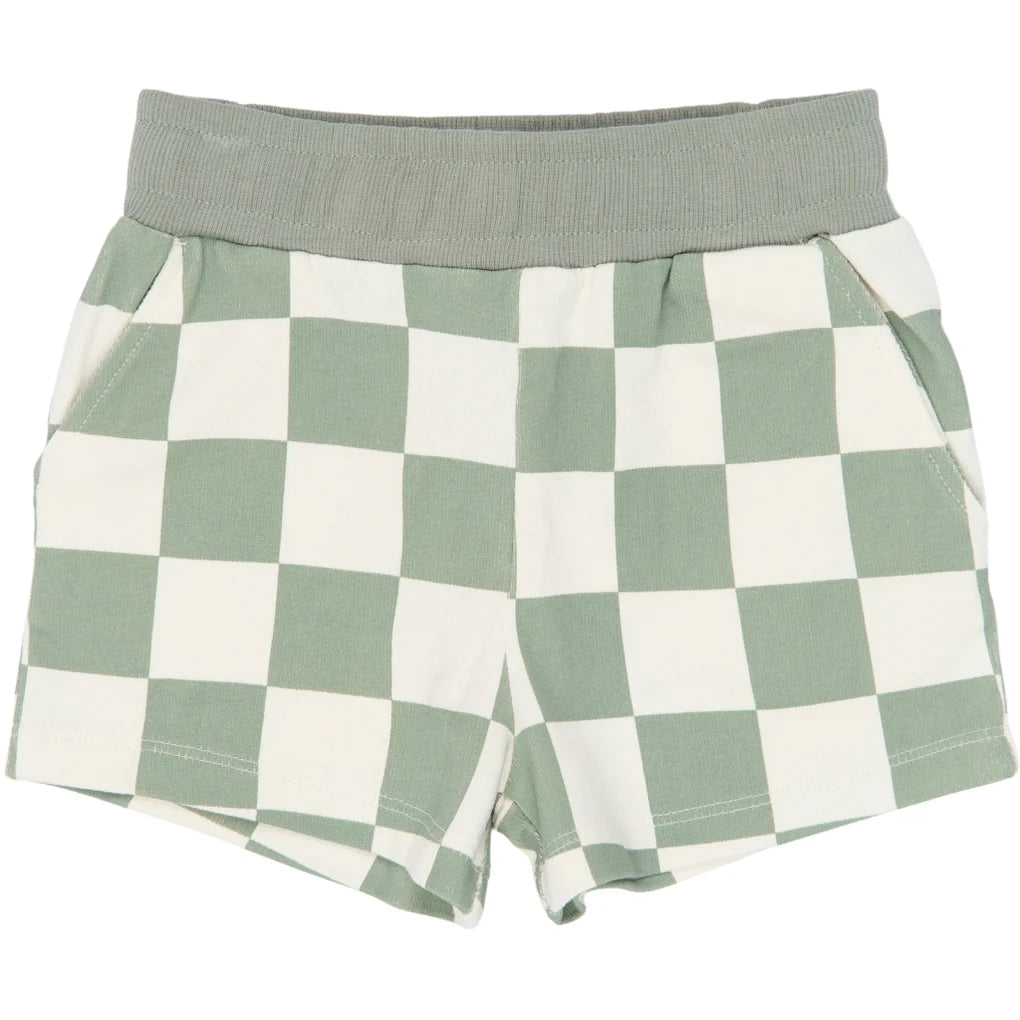 THE NEW TNSTSebastian Shorts - Aqua Gray AOP
