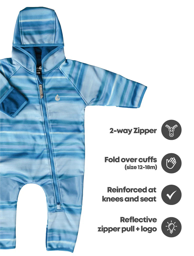All-Weather Fleece Onesie - Dino Bones