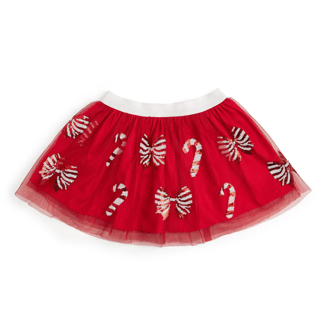 Sweetwink Candy Cane Coquette Sequin Christmas Tutu