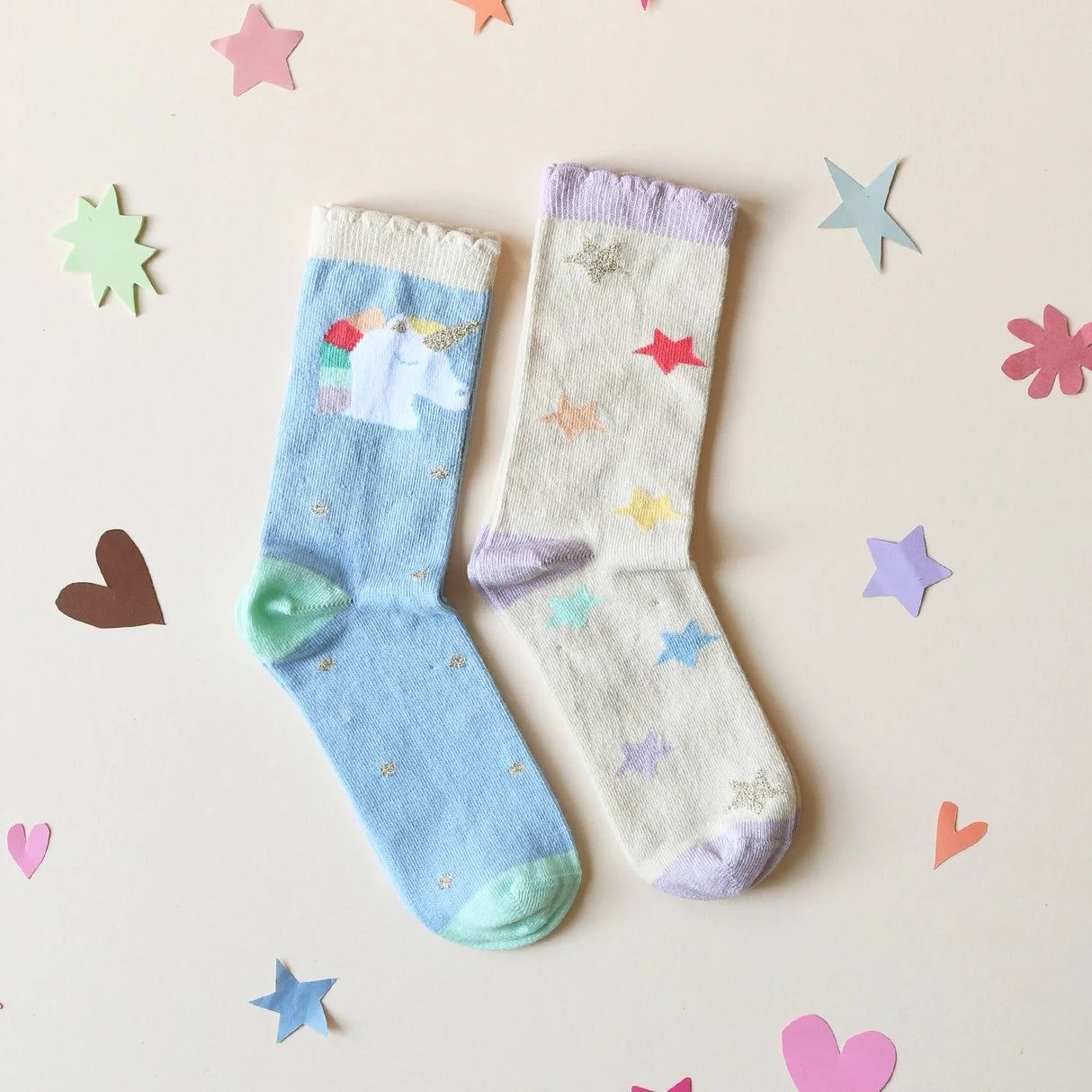 Rockahula Rainbow Unicorn 2 Pack Socks