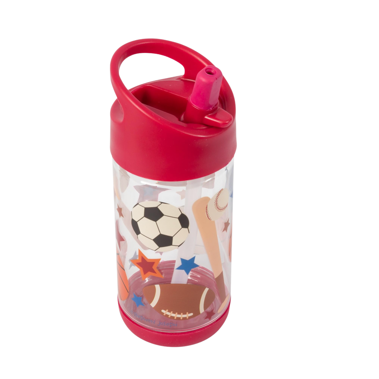 Stephen Joseph Flip Top Water Bottle - Sports