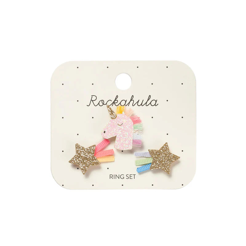 Rockahula Rainbow Unicorn Ring Set