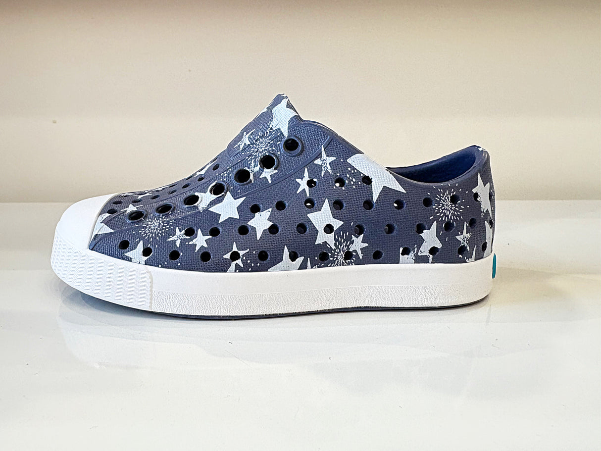 Native Jefferson - Deep Blue Shell White