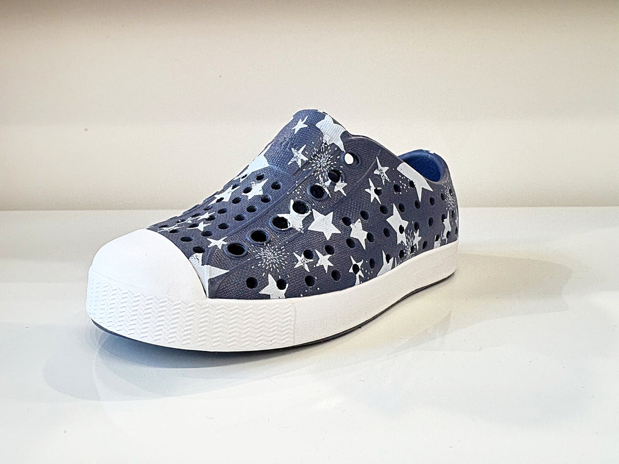 Native Jefferson - Deep Blue Shell White