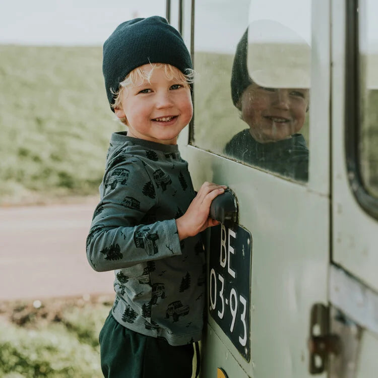 Koko Noko Boys’ Long-Sleeved Top - Green, Off-Road Vehicles