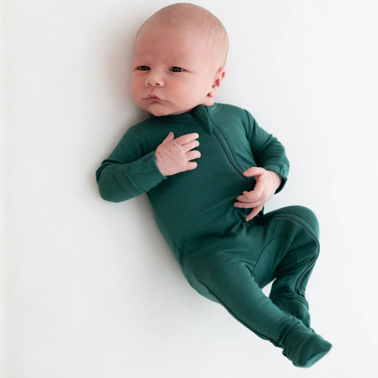 Kyte Baby Zippered Footie - Emerald