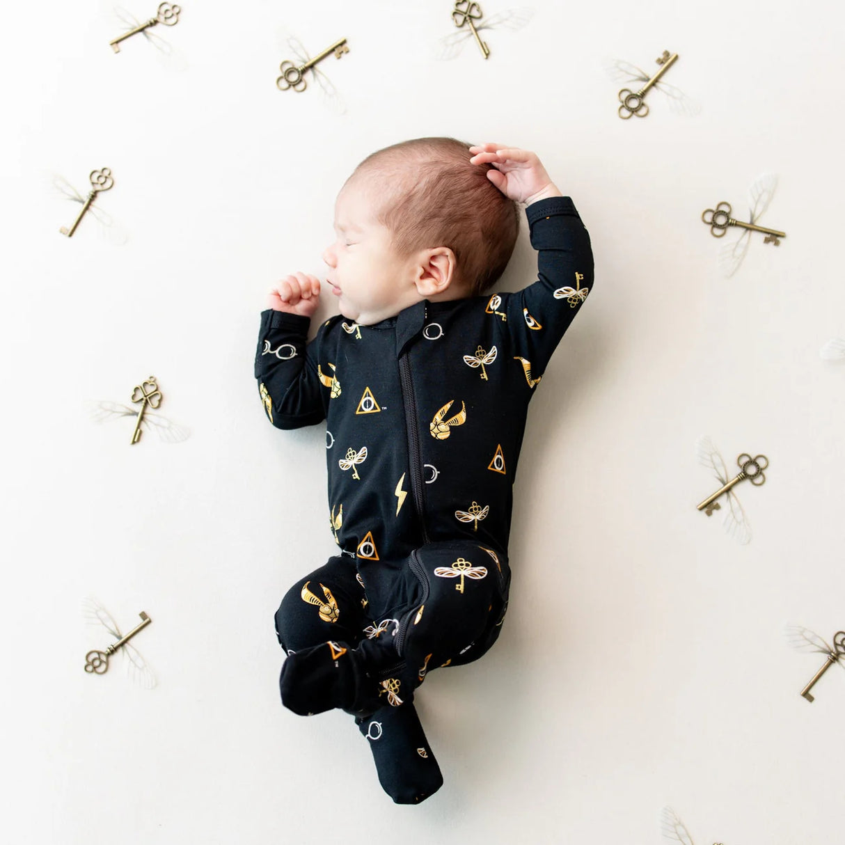 Kyte Baby Zippered Footie - Midnight Icon