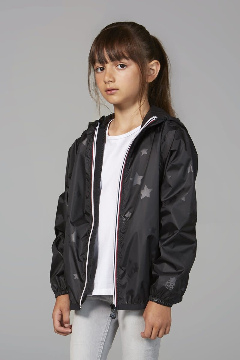 O8 Kids Zip Jacket Black Gloss