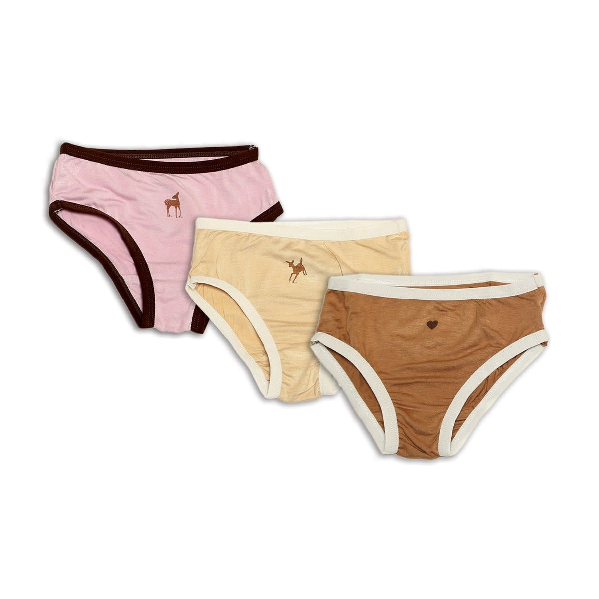 Silkberry Bikini Underwear 3 Psck - Pie Crust/Lavender Mist/Walnut