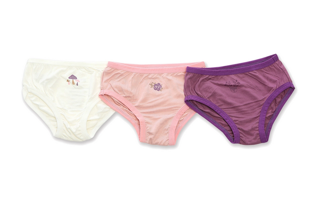Silkberry Bikini Underwear 3 Pack - Plum Jam/Feather/Power Pink