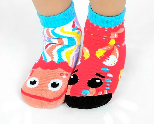 Pals Mismatched Socks - Crab & Jellyfish