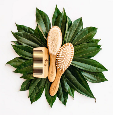 Kyte Baby Bamboo Hair Brushes & Comb Set (3 Piece)