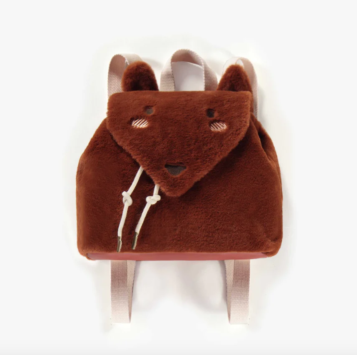 Souris Mini Fox backpack in faux furni