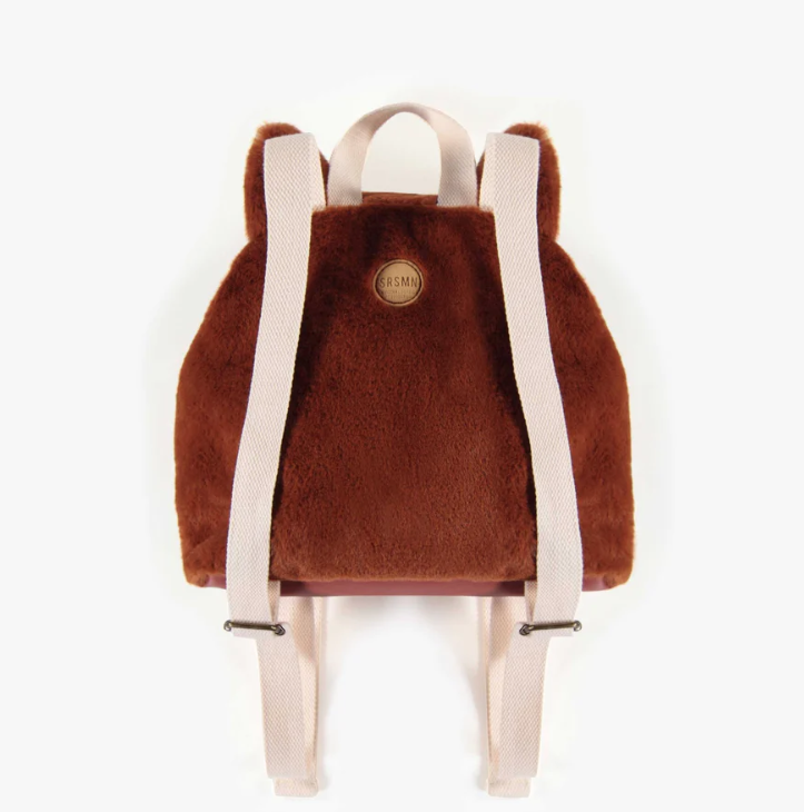 Souris Mini Fox backpack in faux furni