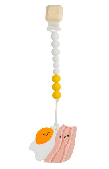 LLP Silicone Teether GEM Set (Bacon & Egg)