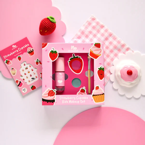 No Nasties Strawberry Cupcake Natural Makeup Gift Set
