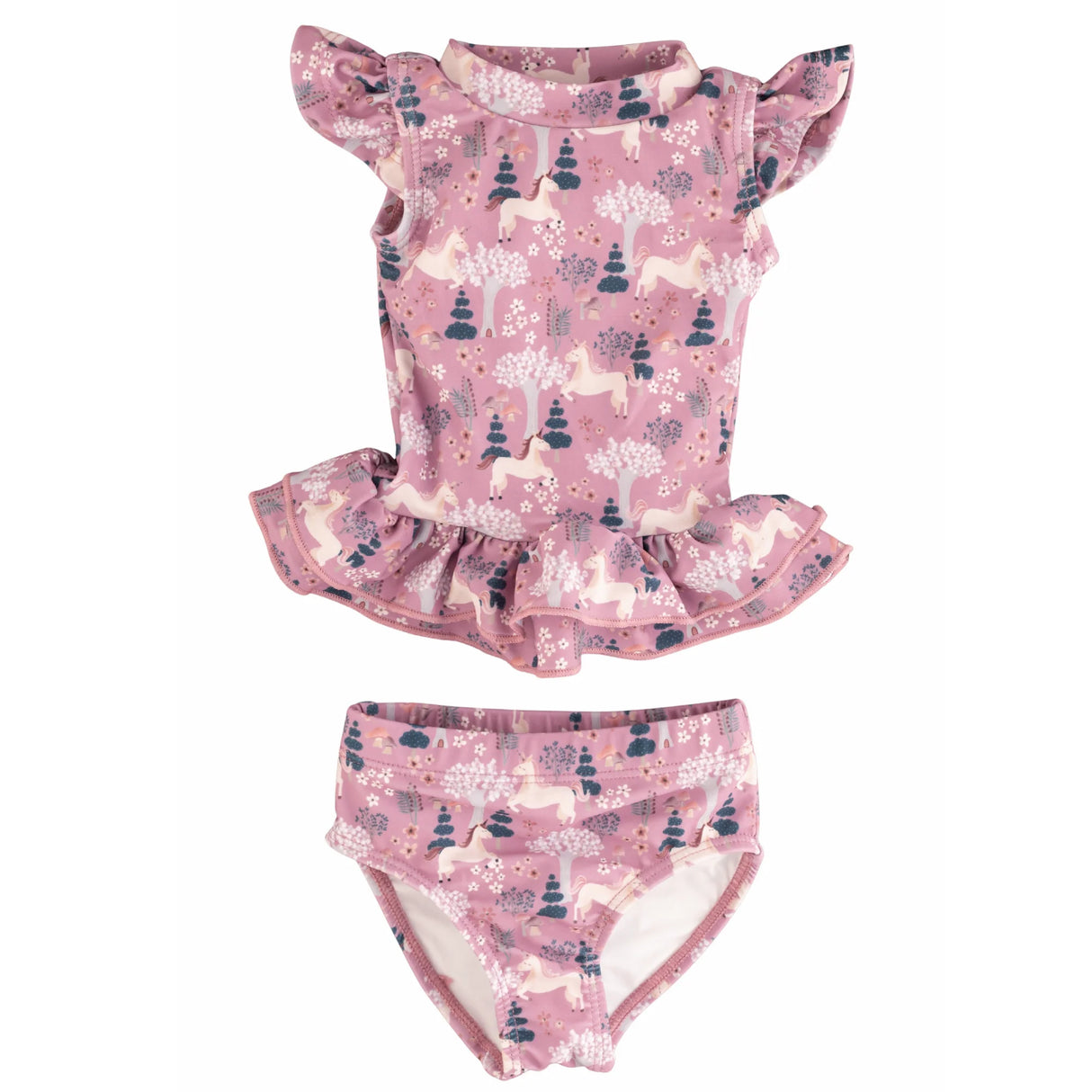 Current Tyed Girls 2 Piece Twirl Rashguard Set - The "Kinsley"