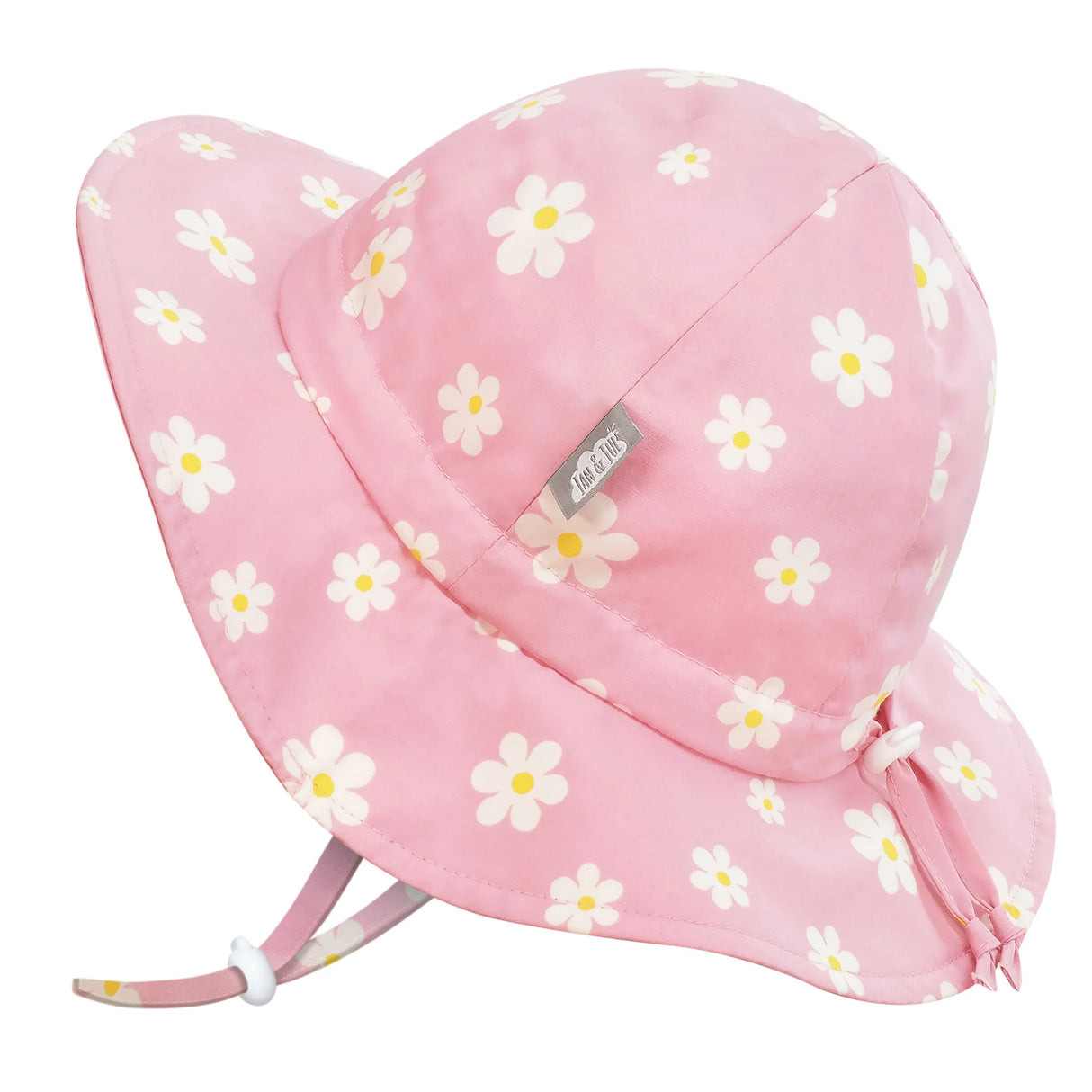 Jan & Jul Kids Cotton Floppy Hats - Pink Daisy