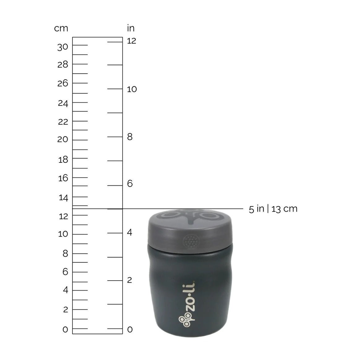 Zoli Pow Dine Food Container Grey