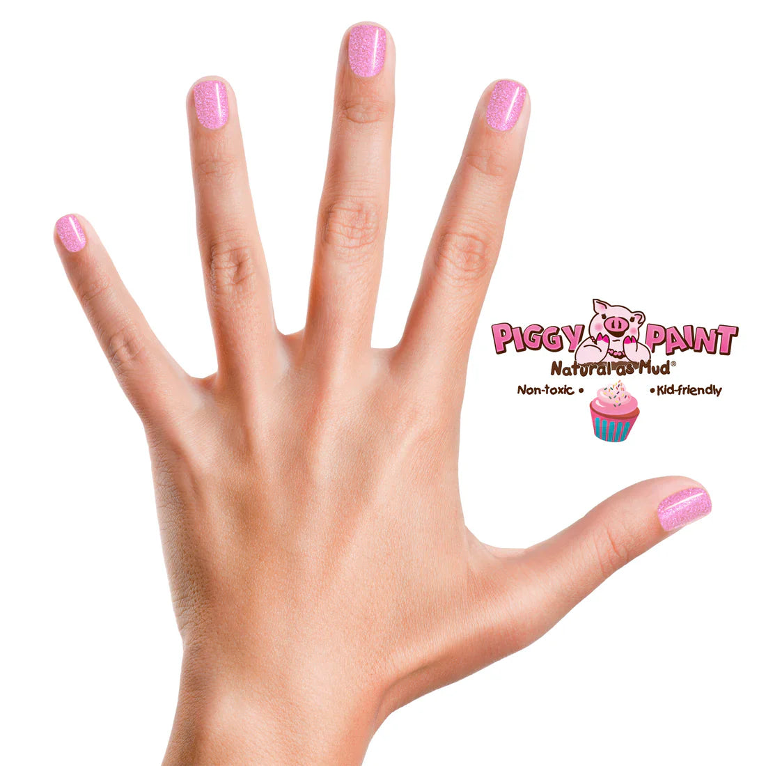 Piggy Paint Cupcake Cutie - Scented Mini Glitter Light Pink