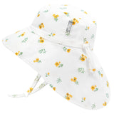 JAN&JUL Kids Cotton Adventure Hats | Yellow Flower